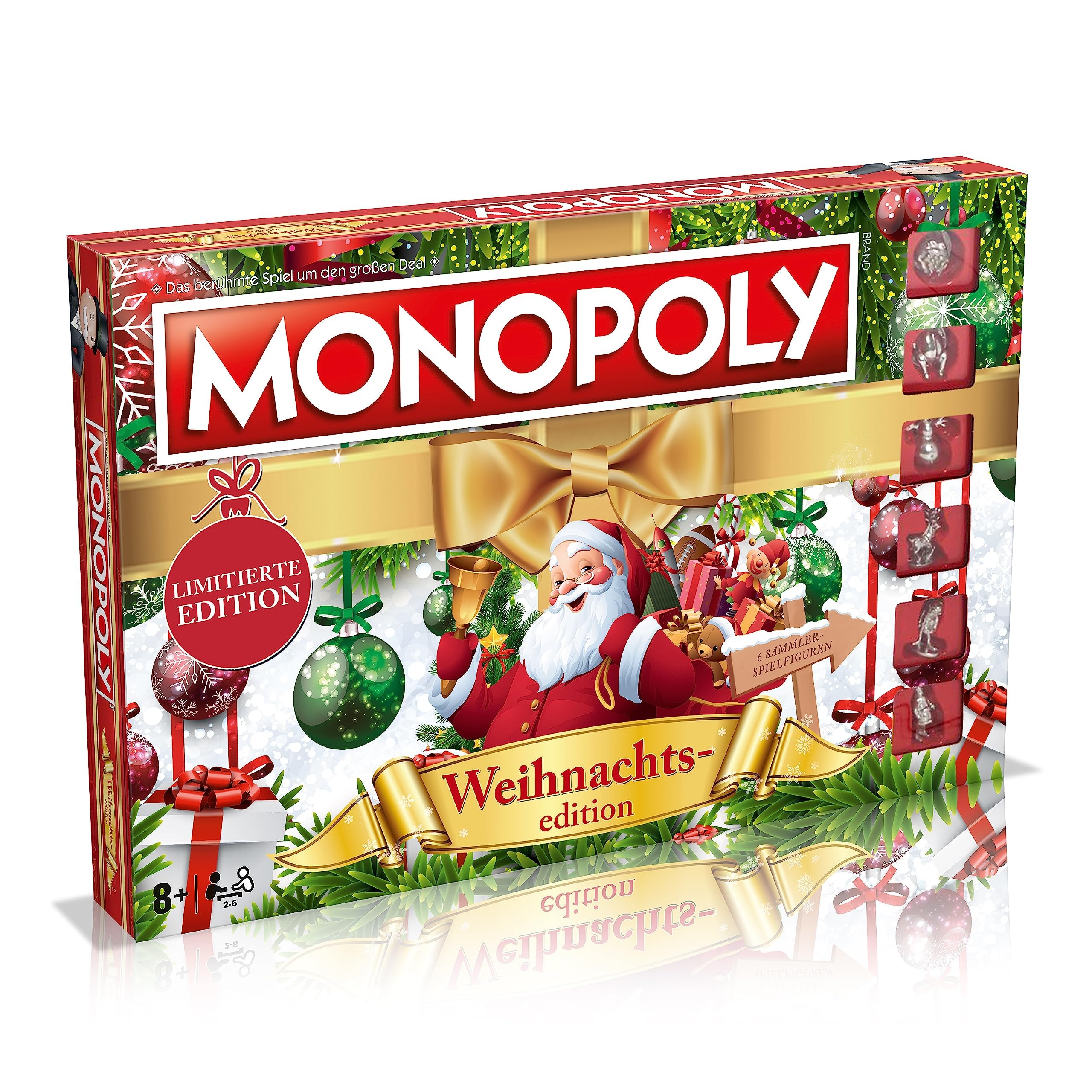Winning Moves Monopoly Weihnachten Edition Brettspiel ab 8 Jahren