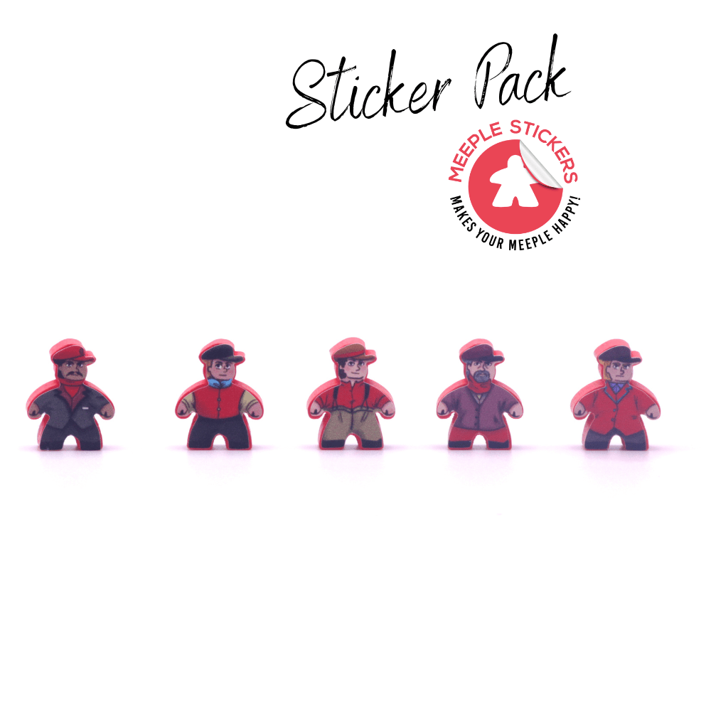 Meeple Sticker Nucleum Sticker Set Aufkleber doppelseitig