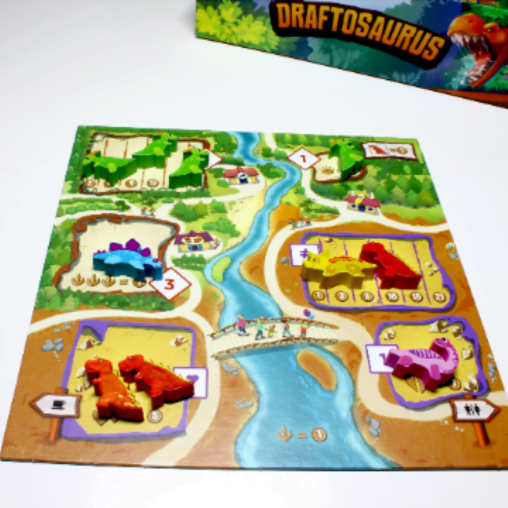 Meeple Sticker Draftosaurus Marina Aerial Aufkleber Set