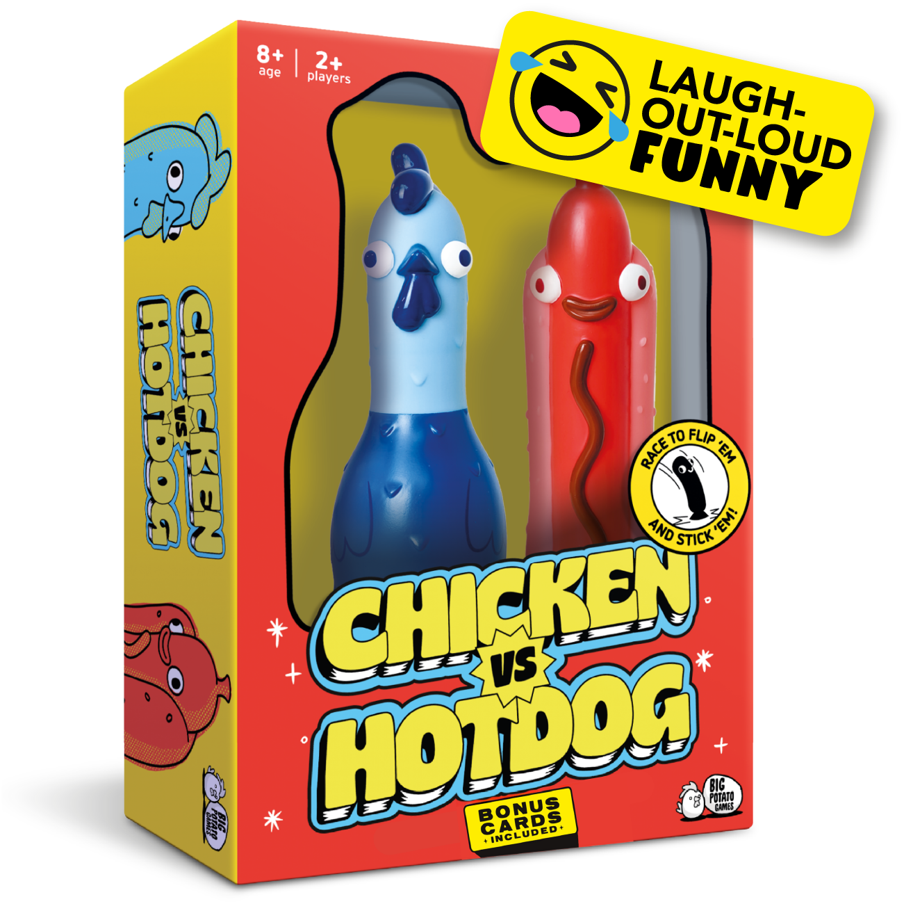 Big Potato Chicken vs Hotdog Partyspiel Hauptspiel Teams