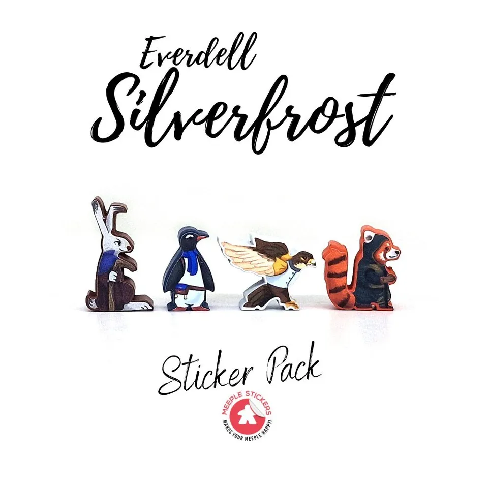 Meeple Sticker Everdell Silverfrost Aufkleber Set doppelseitig