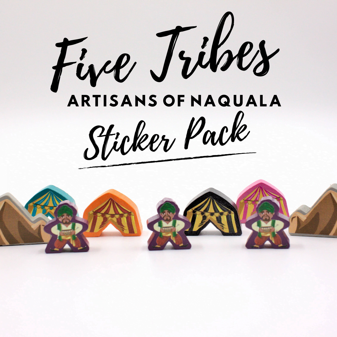 Meeple Sticker Five Tribes Artisans Sticker Set doppelseitig