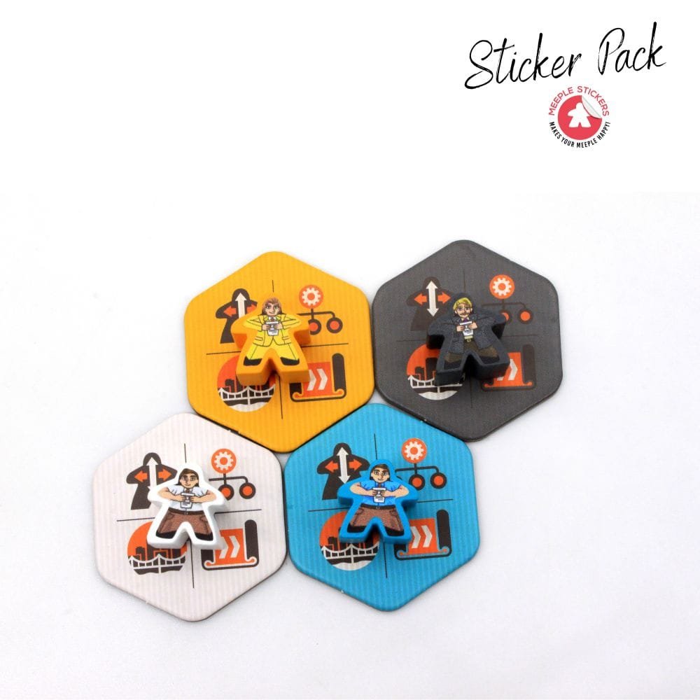 Meeple Sticker Carnegie Sticker Set Meeple Aufkleber