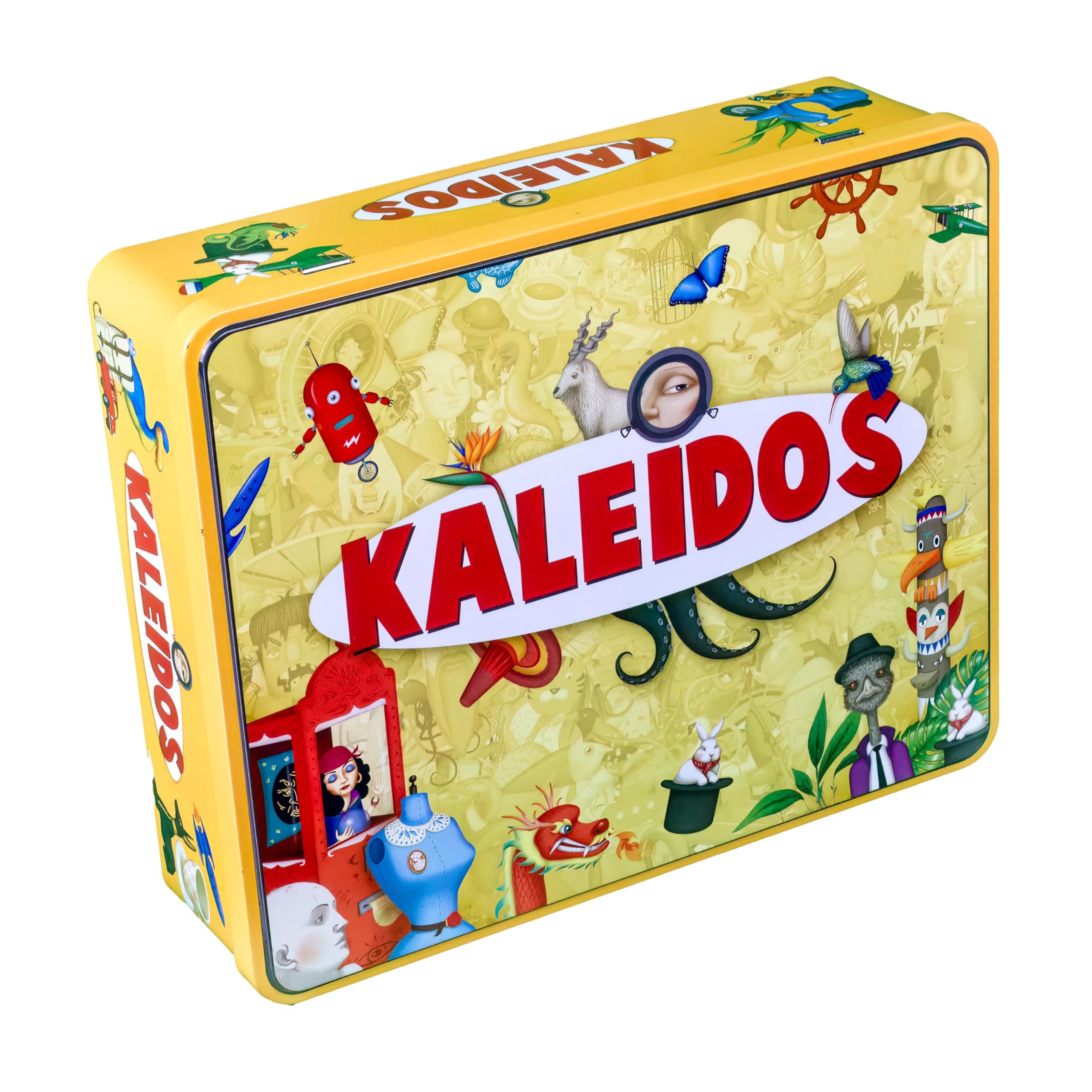 KaleidosGames Kaleidos Suchspiel Metallbox für 2+ Spieler Wortspiel