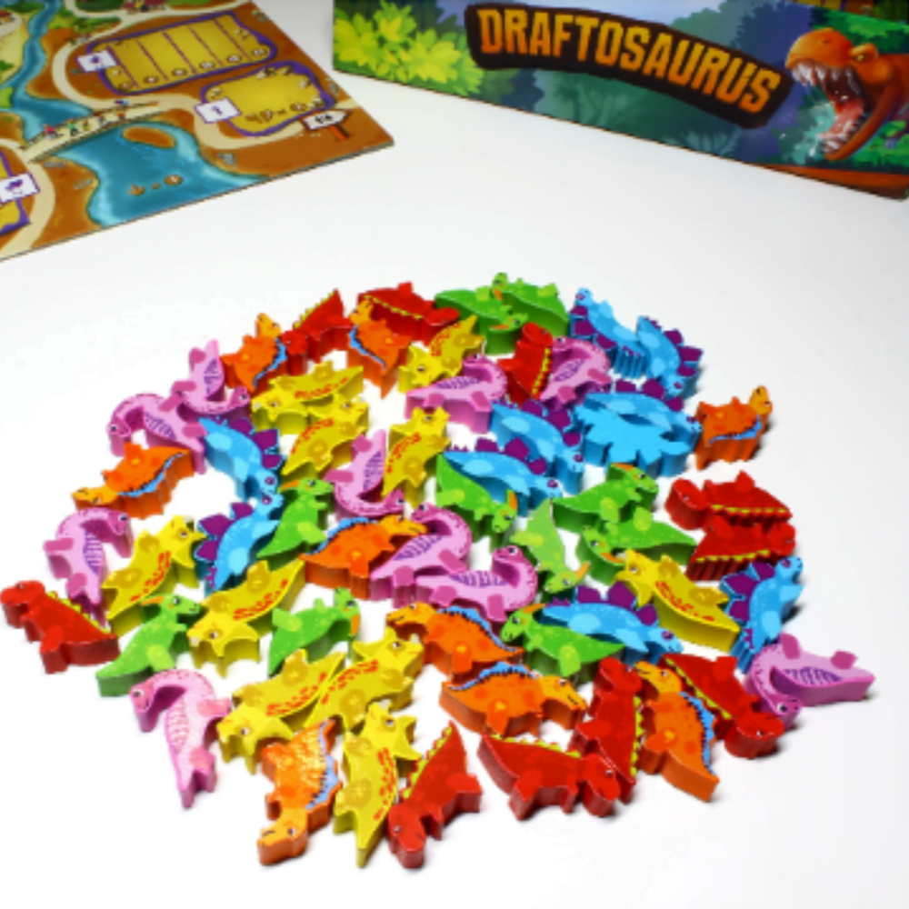 Meeple Sticker Draftosaurus Marina Aerial Aufkleber Set