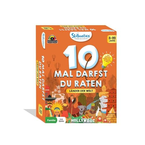 HCM Kinzel 10 Mal darfst du raten Länder der Welt Kartenspiel 2-6 Spieler