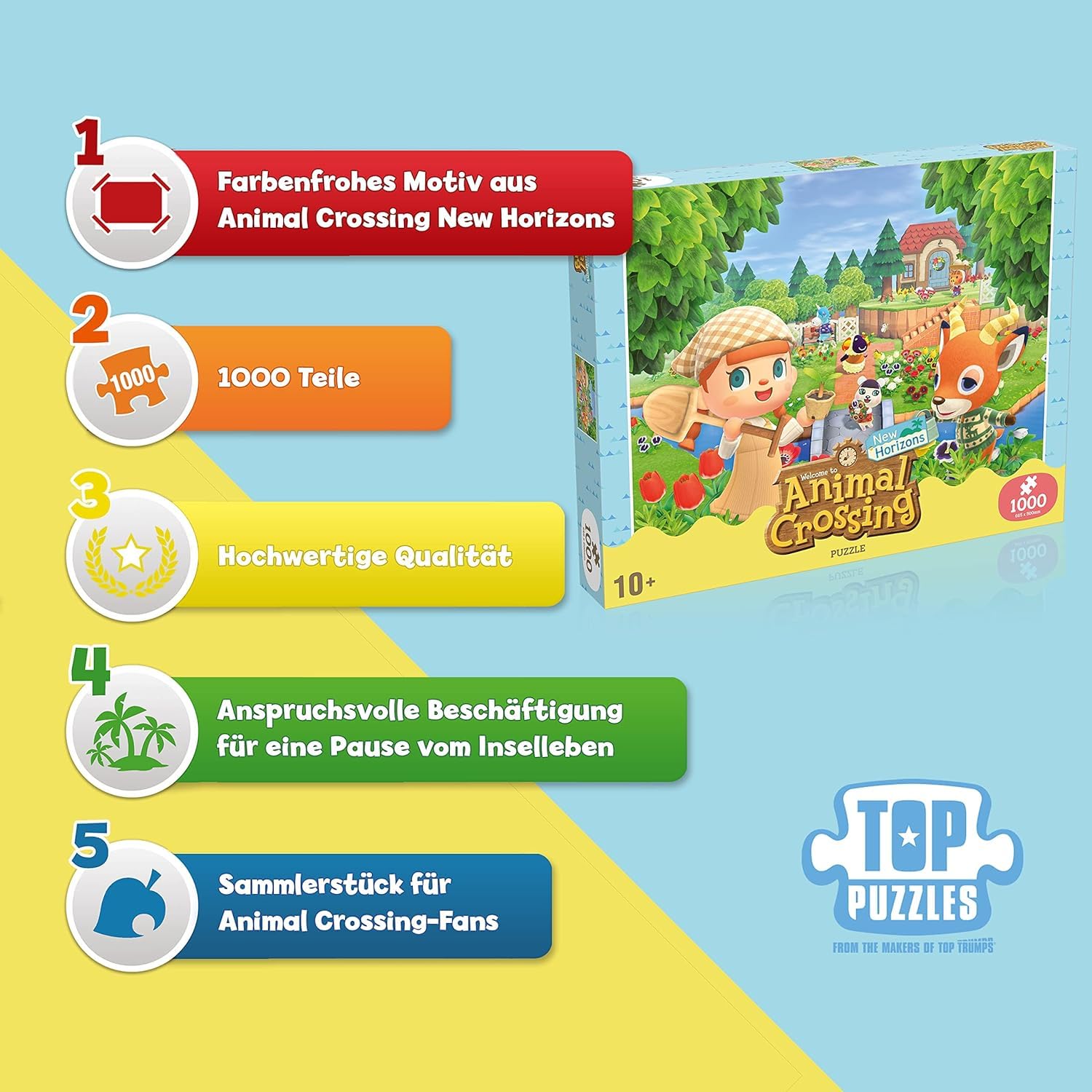 Winning Moves Animal Crossing Puzzle 1000 Teile 26,9x35 cm