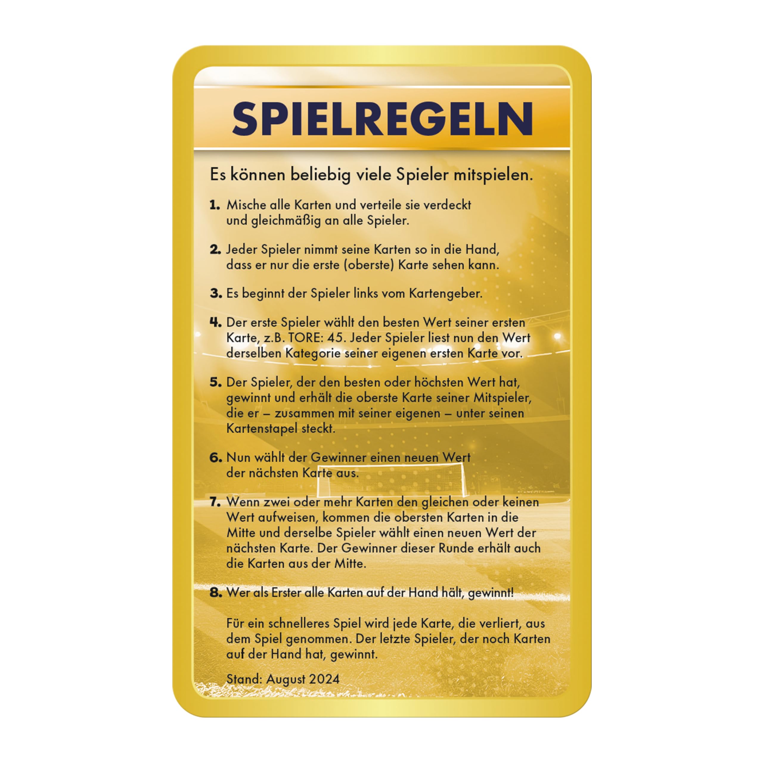 Top Trumps Wetfussballstars 6 Kartenspiel 30 Karten