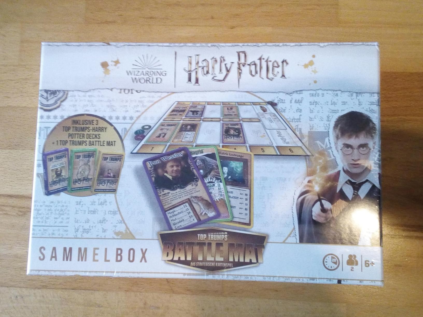 Winning Moves TOP TRUMPS Battle Mat Harry Potter Brettspiel ab 6 Jahren