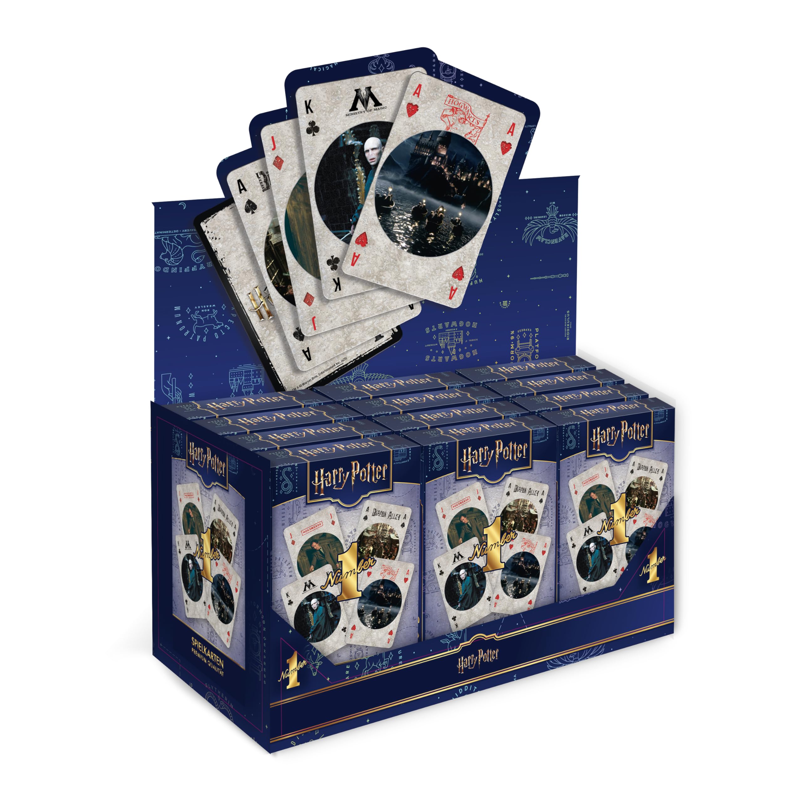 Winning Moves Number 1 Spielkarten Harry Potter Deck Blau
