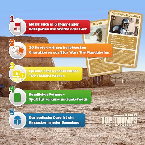 Winning Moves Top Trumps Collectables Mandalorian Quartett