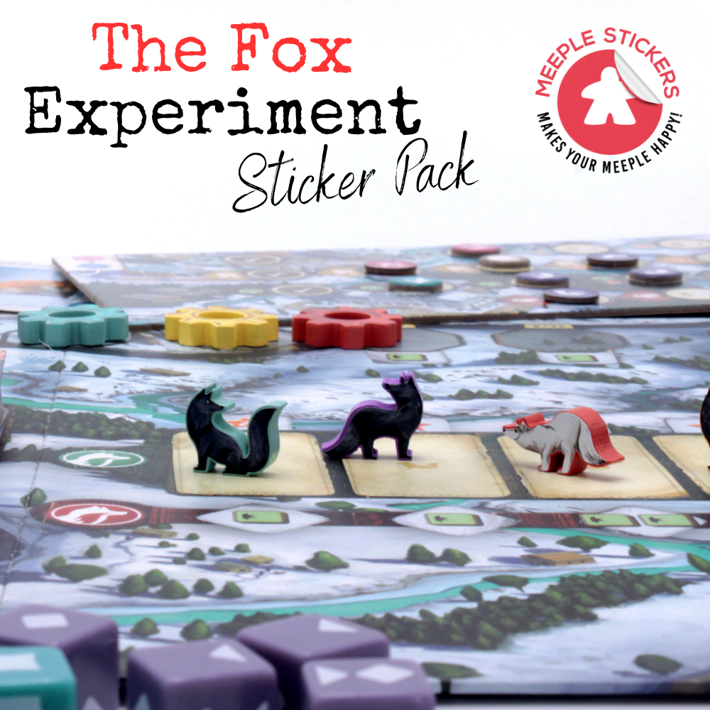 Meeple Sticker The Fox Experiment Sticker Set Füchse