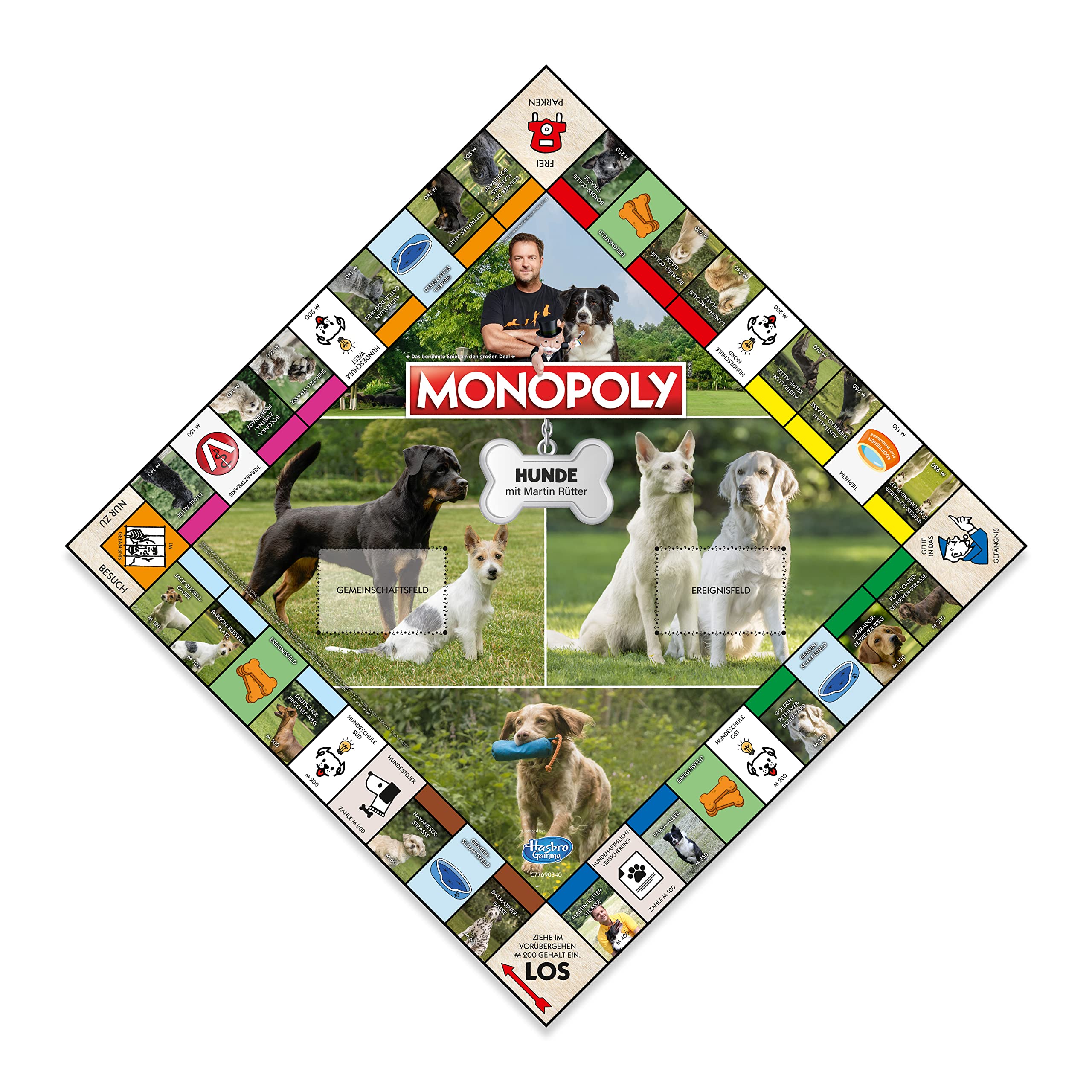 Winning Moves Monopoly Hunde Edition Brettspiel ab 8 Jahren