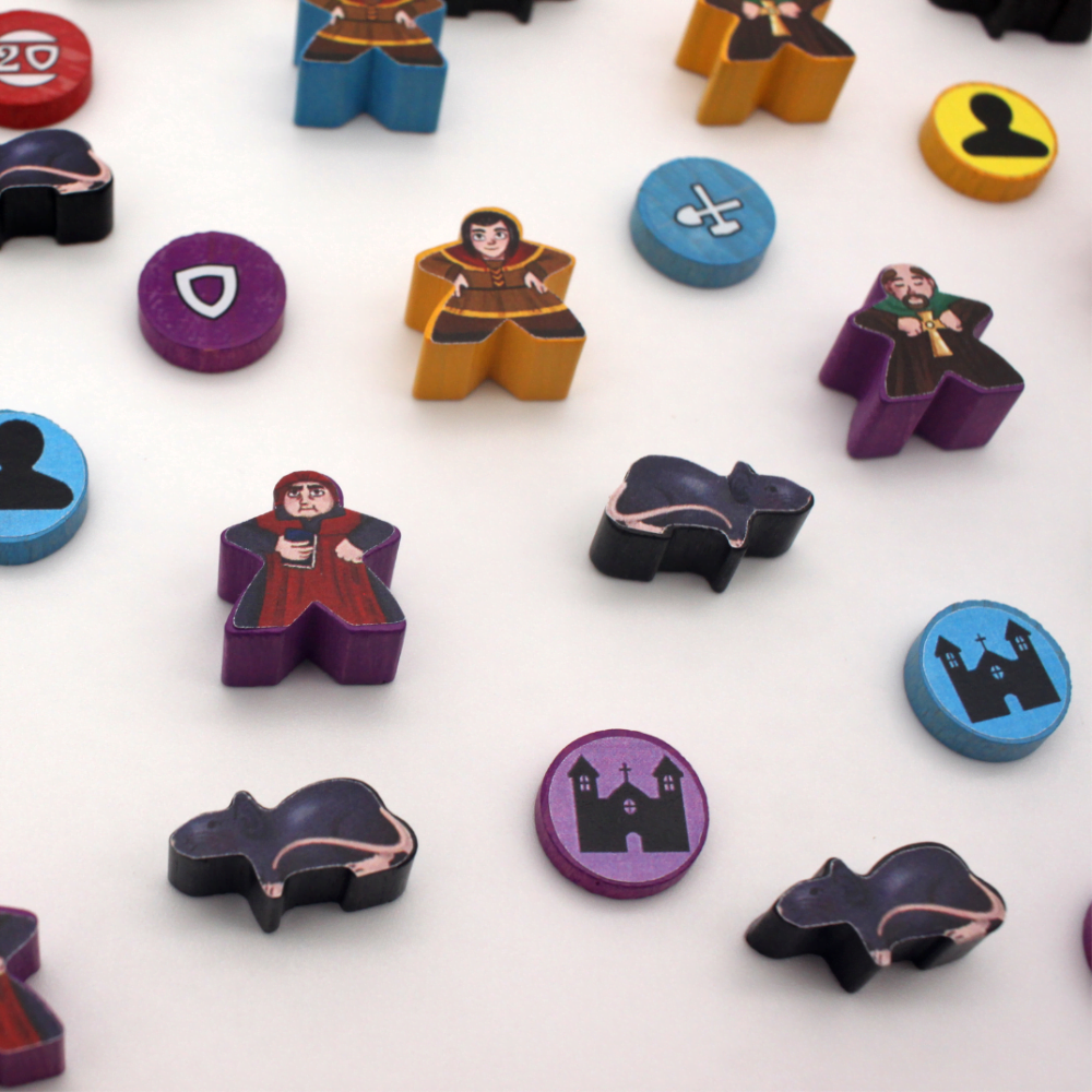 Meeple Sticker Messina 1347 Sticker Set Aufkleber beidseitig