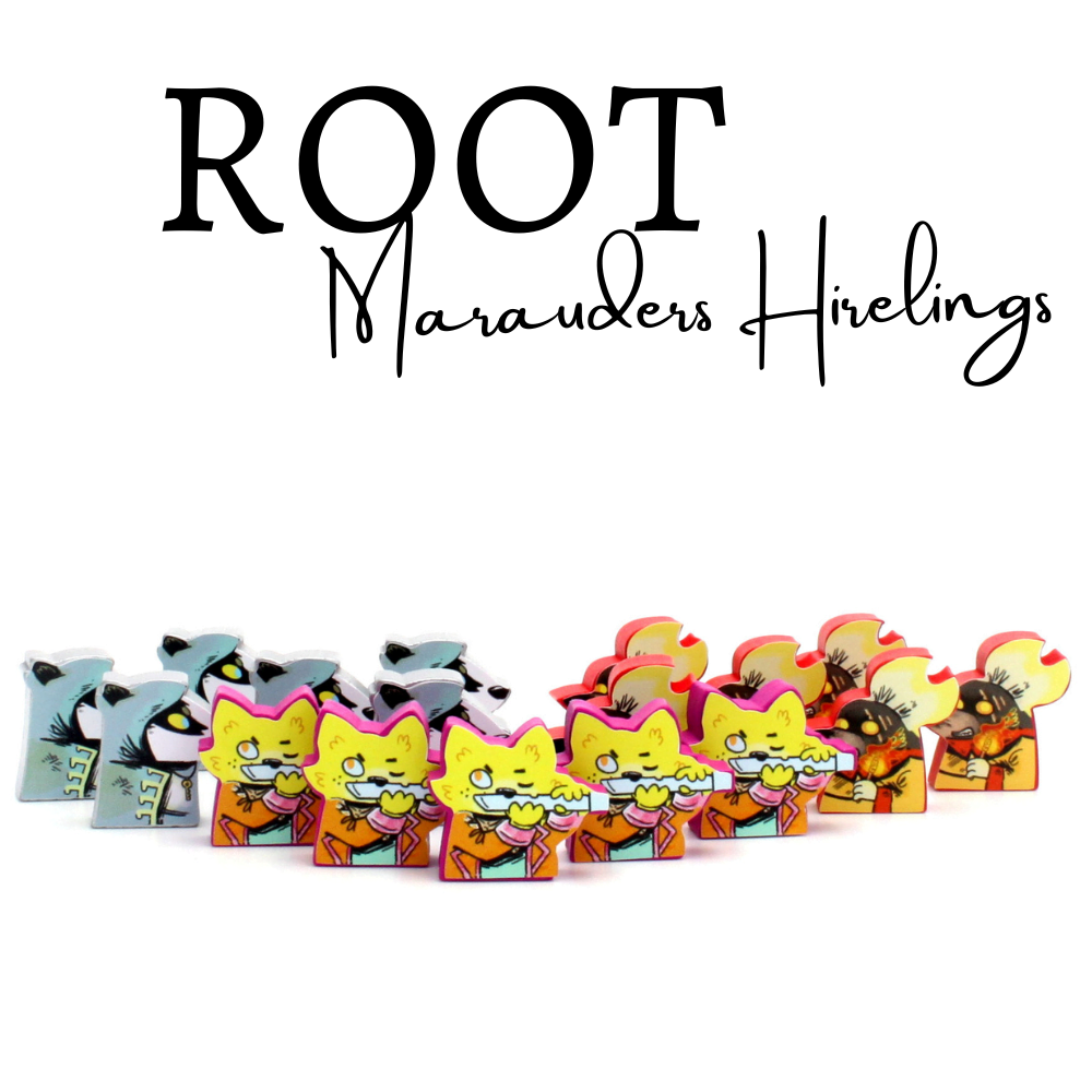 Meeple Sticker Root Marauder Hirelings Sticker Set Aufkleber