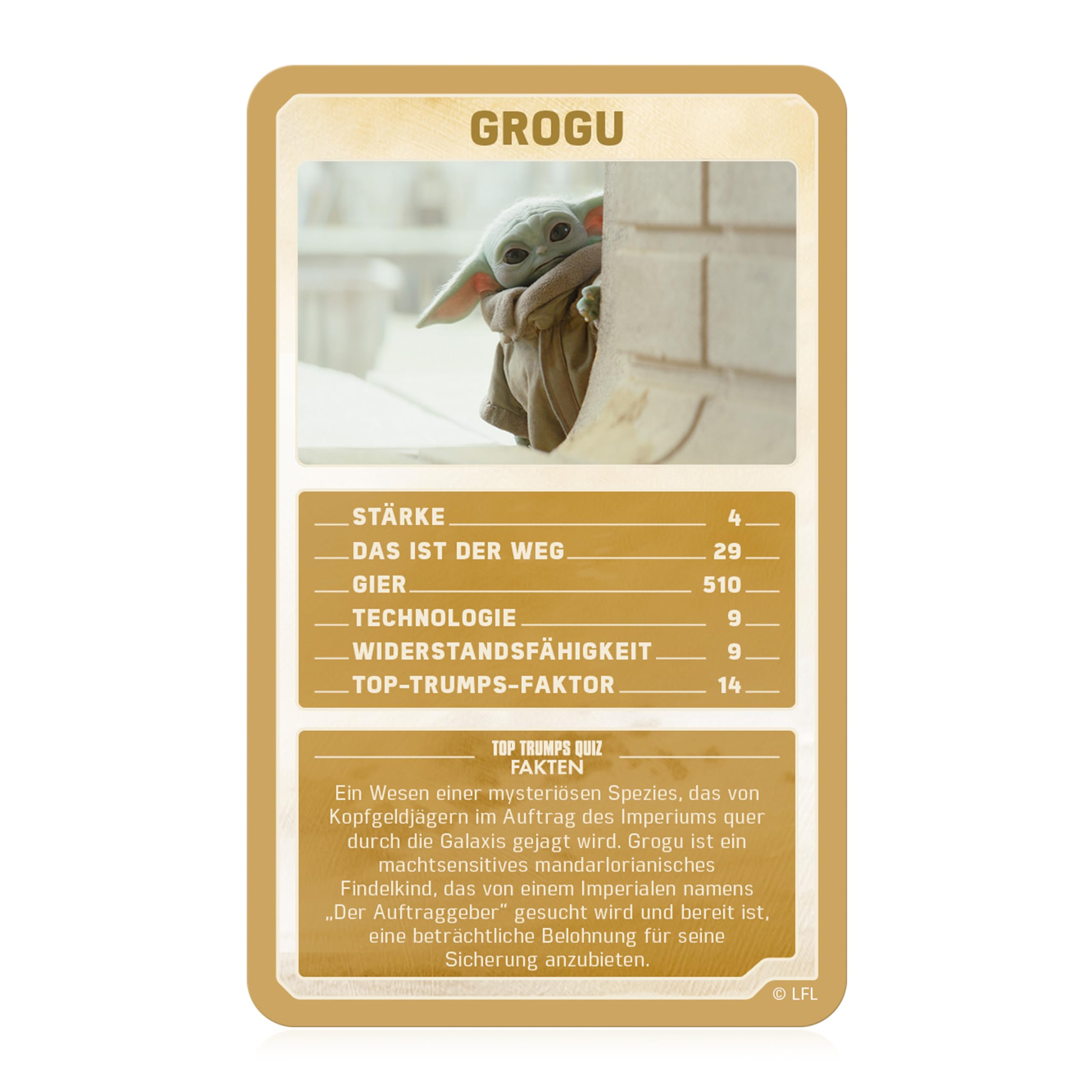 Winning Moves Top Trumps Collectables Mandalorian Quartett