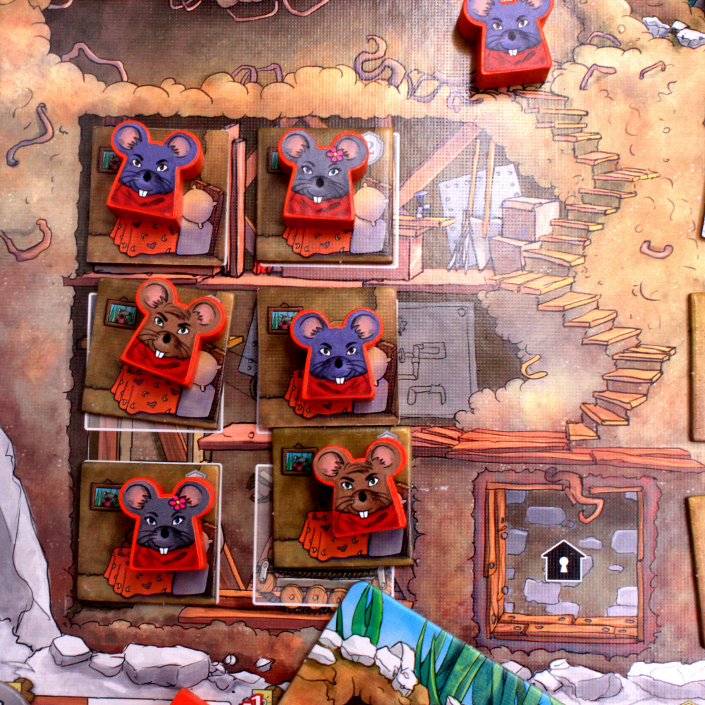 Meeple Sticker Rats of Wistar Sticker Set Ratten beidseitig