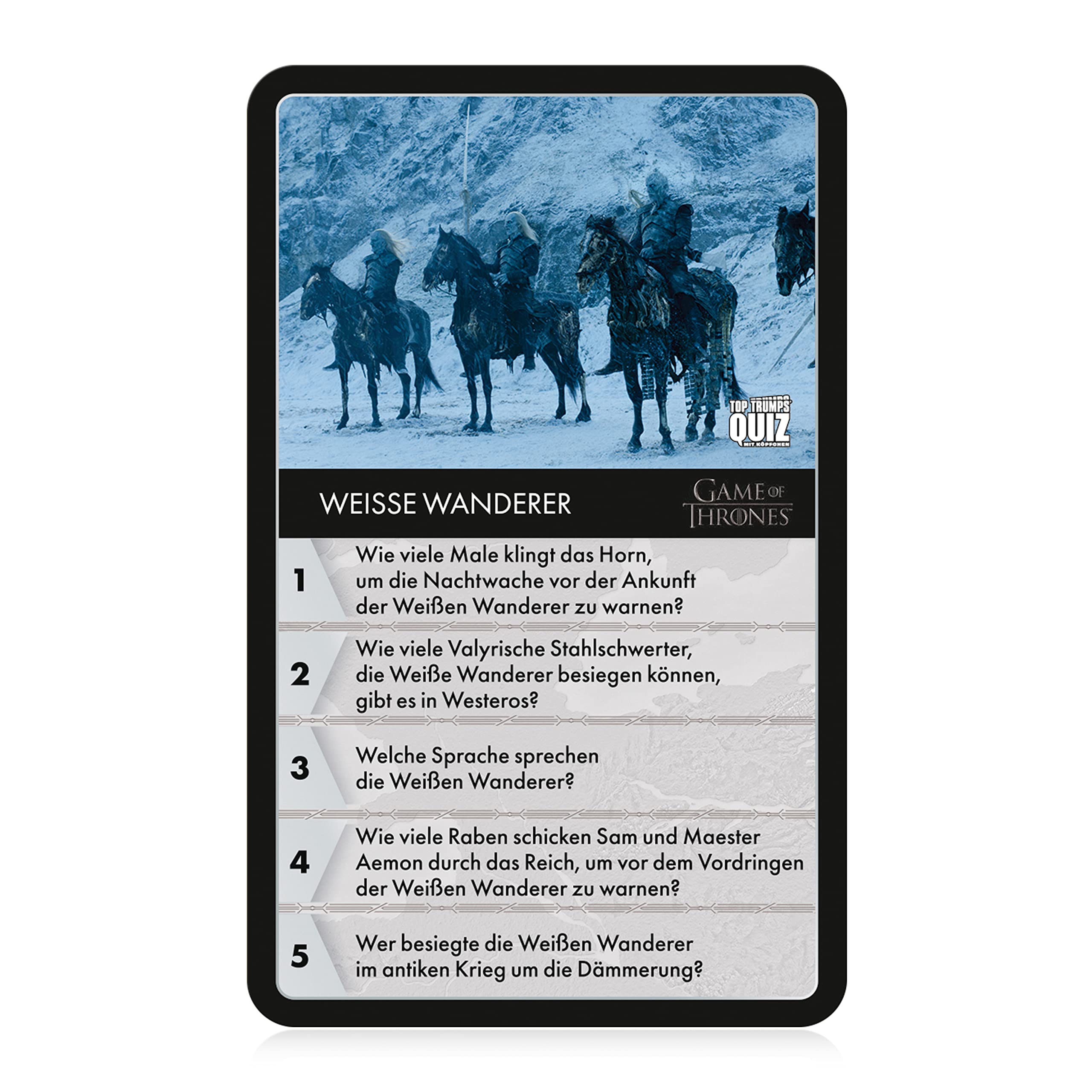 Winning Moves Top Trumps Quiz Game of Thrones Kartenspiel ab 18