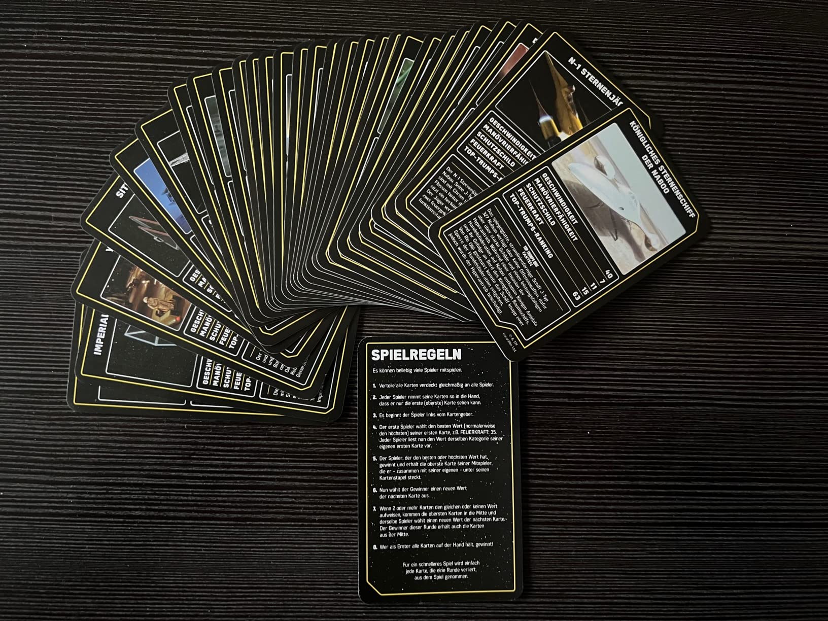 Winning Moves Top Trumps Collectables Star Wars Raumschiffe Kartenspiel Deutsch