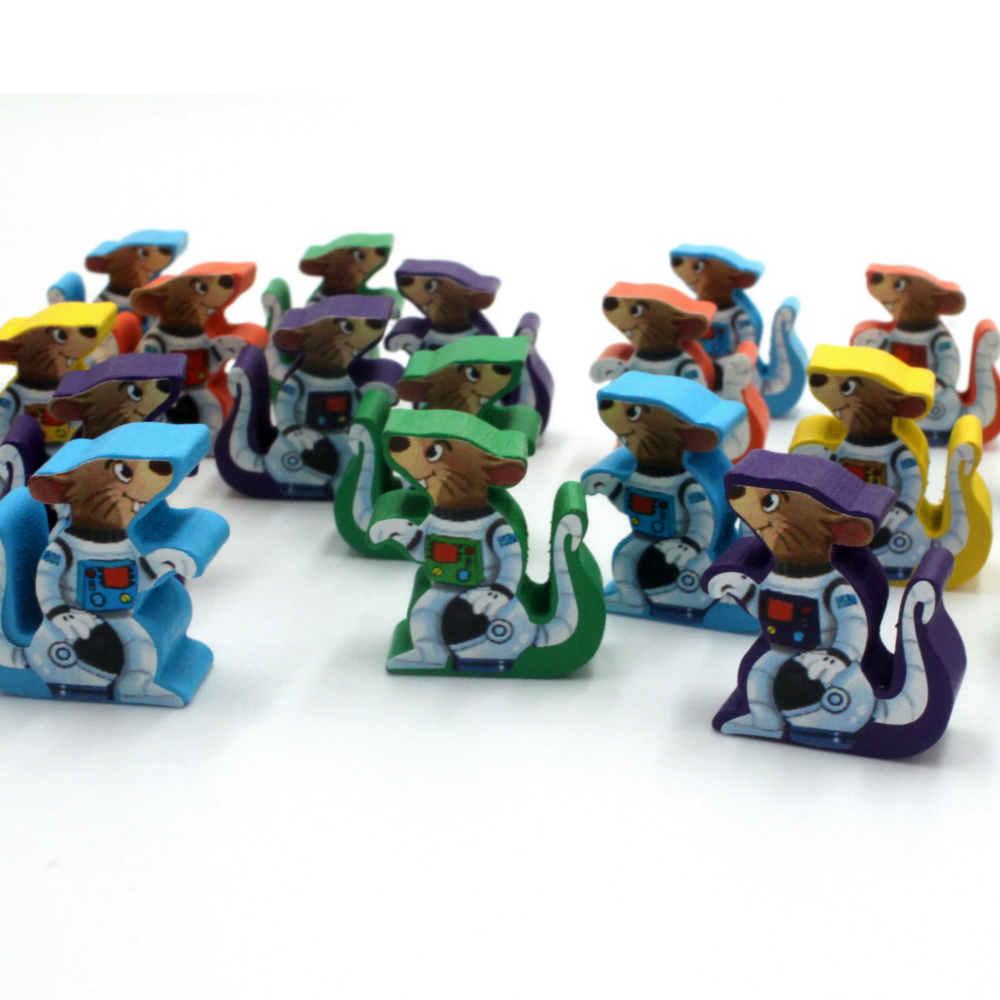 Meeple Sticker First Rat Sticker Set Ratten beidseitig