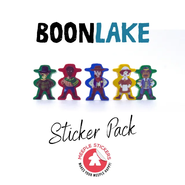 Meeple Sticker Boonlake Aufkleber Set doppelseitig