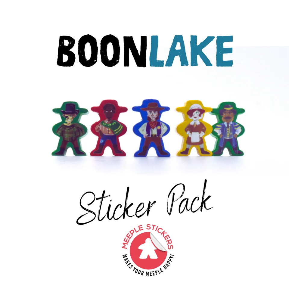 Meeple Sticker Boonlake Aufkleber Set doppelseitig