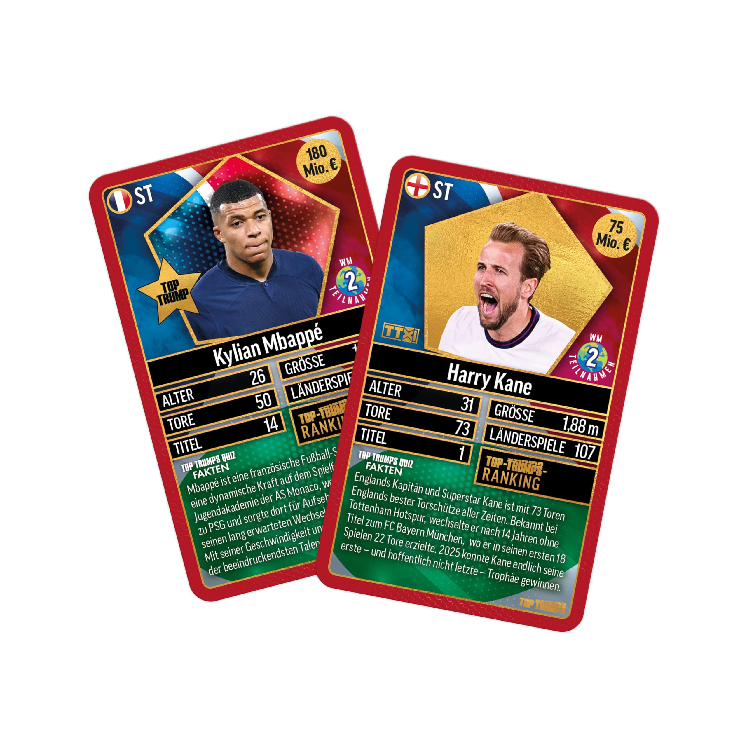 Winning Moves Top Trumps Weltfussballstars Pack 1 Kartenspiel ab 6