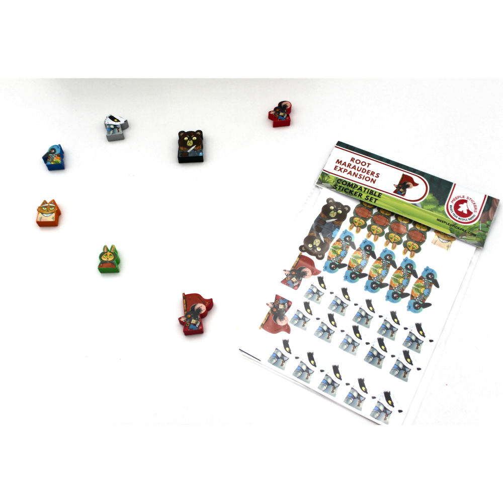 Meeple Sticker Root Marauders Sticker Set Fraktionen