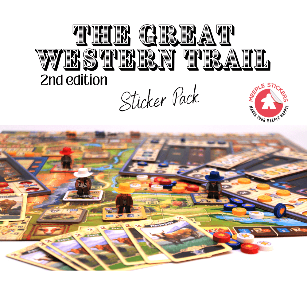 Meeple Sticker Great Western Trail Sticker Set 2nd Edition beidseitig