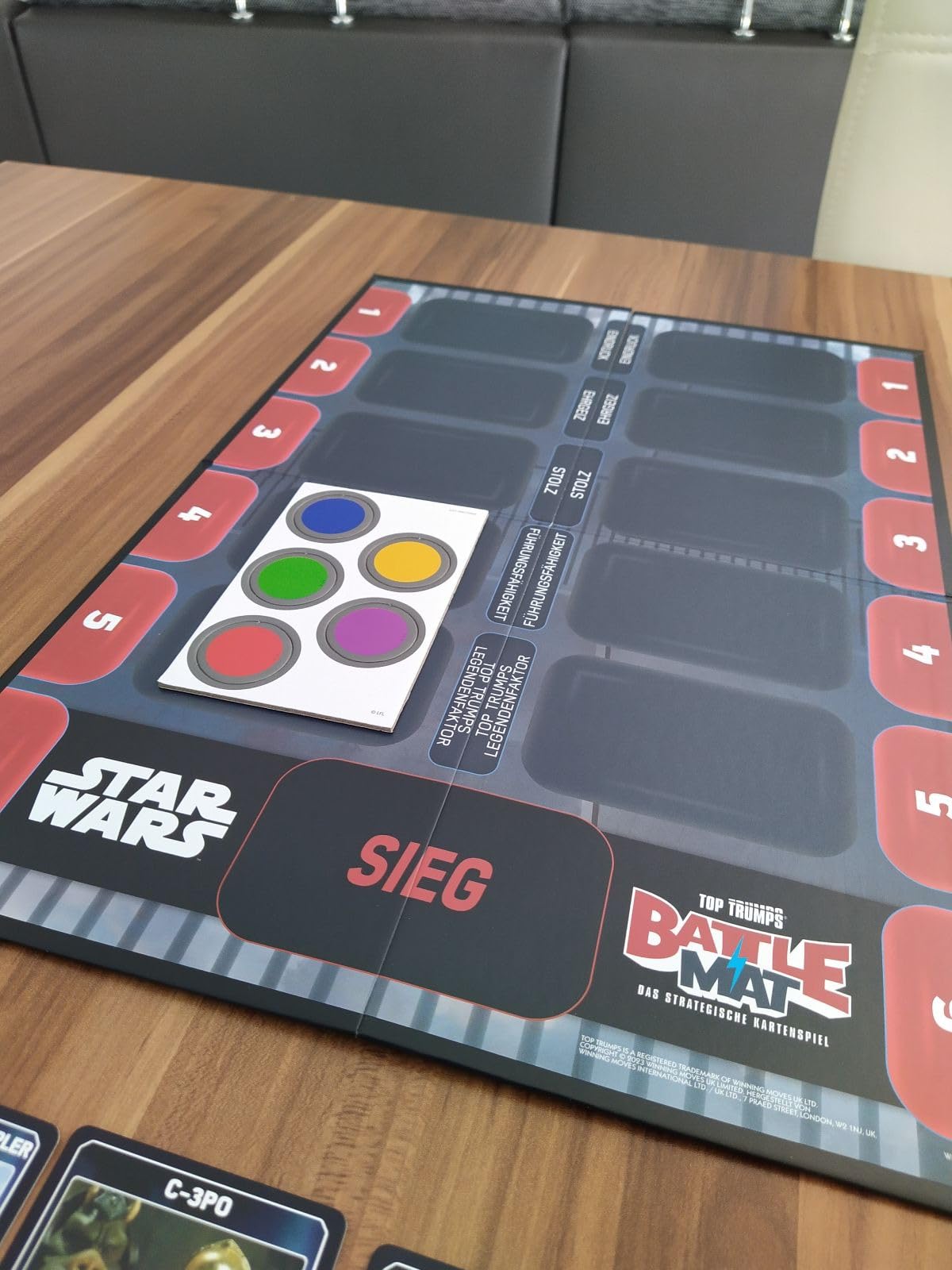 Winning Moves TOP TRUMPS Battle Mat Star Wars Brettspiel Skywalker Saga