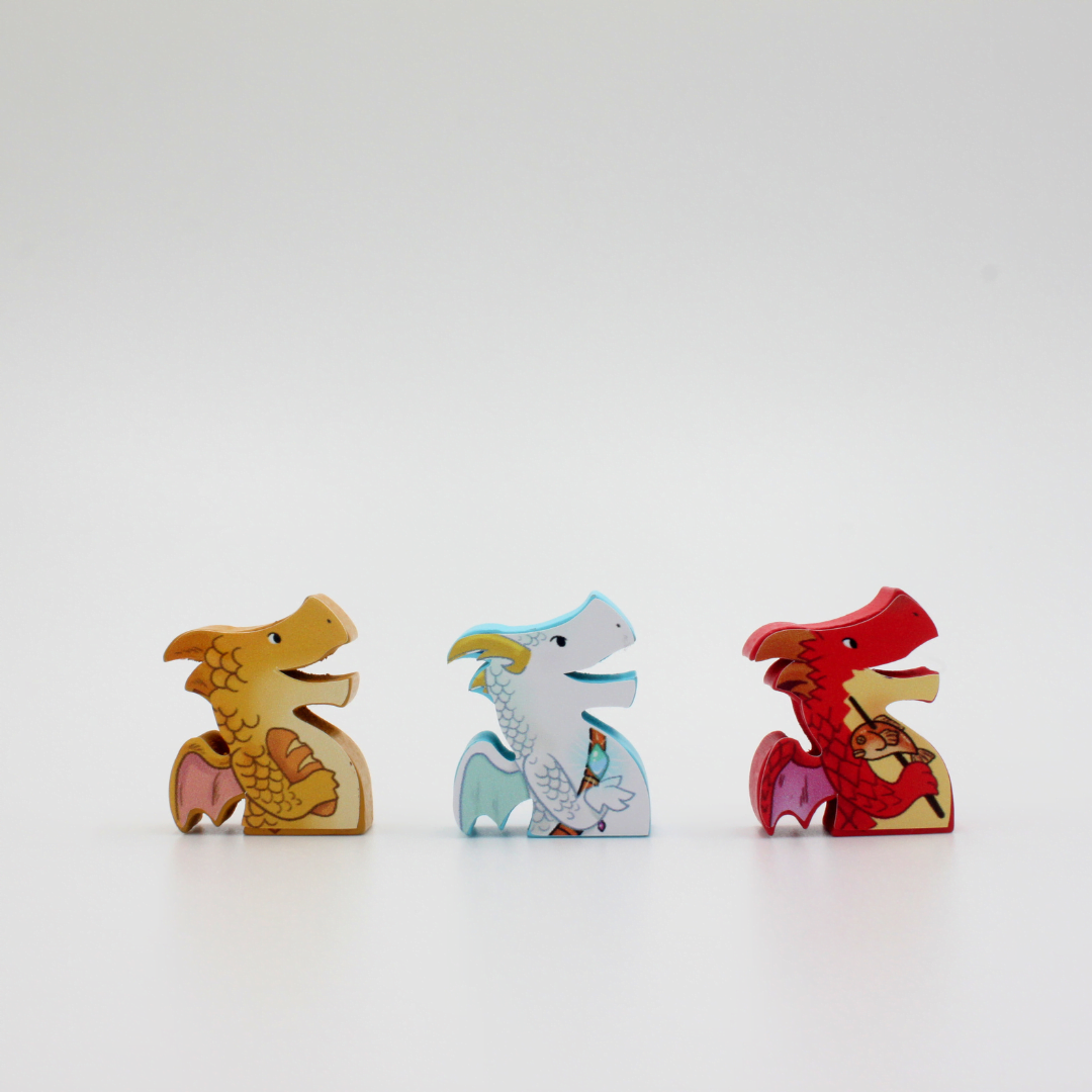 Meeple Sticker FlameCraft Sticker Set Meeple Aufkleber Drachen