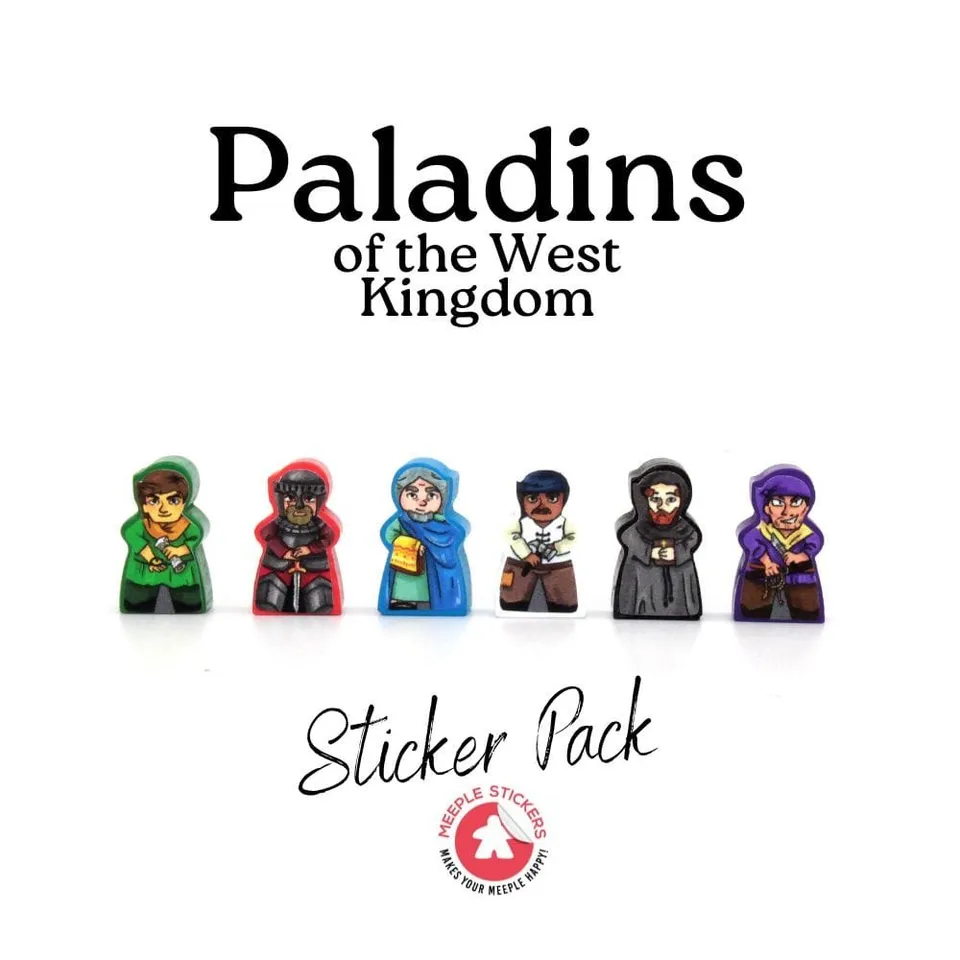Meeple Sticker Paladins of the West Kingdom Sticker Set beidseitig