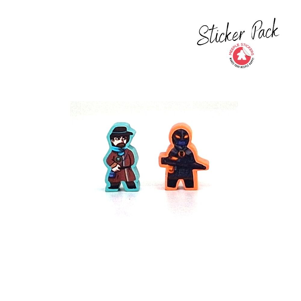 Meeple Sticker Scythe From Afar Fenris Sticker Set Erweiterung