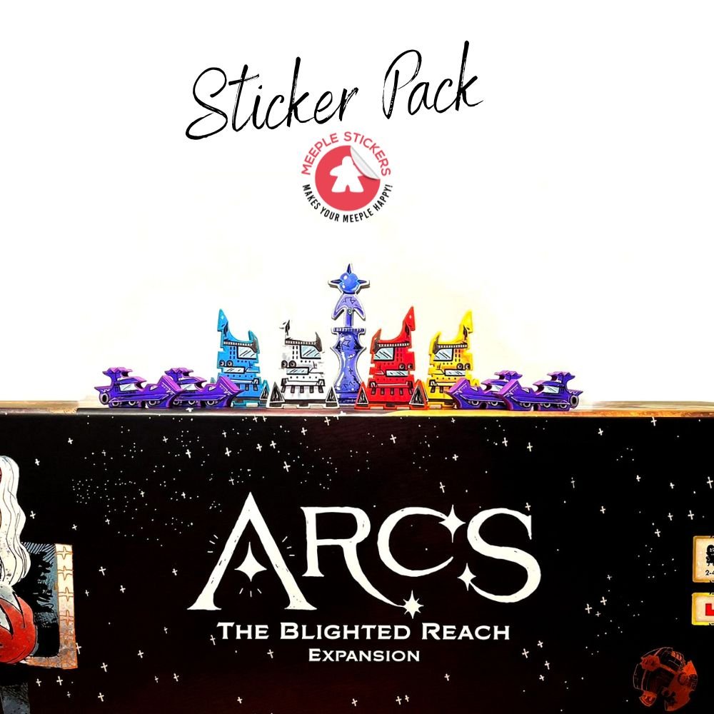 Meeple Sticker Arcs Blighted Reach Sticker Set Erweiterung