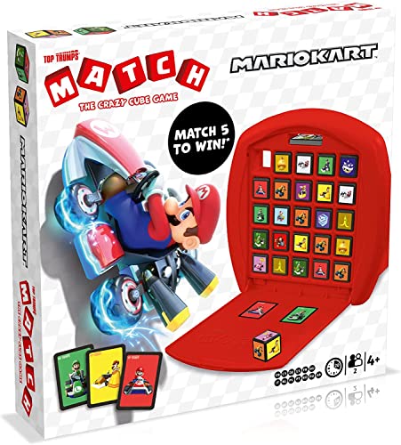 Winning Moves Top Trumps Match Mario Kart Würfelspiel Koffer