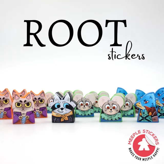 Meeple Sticker Stickers Root Sticker Set beidseitig