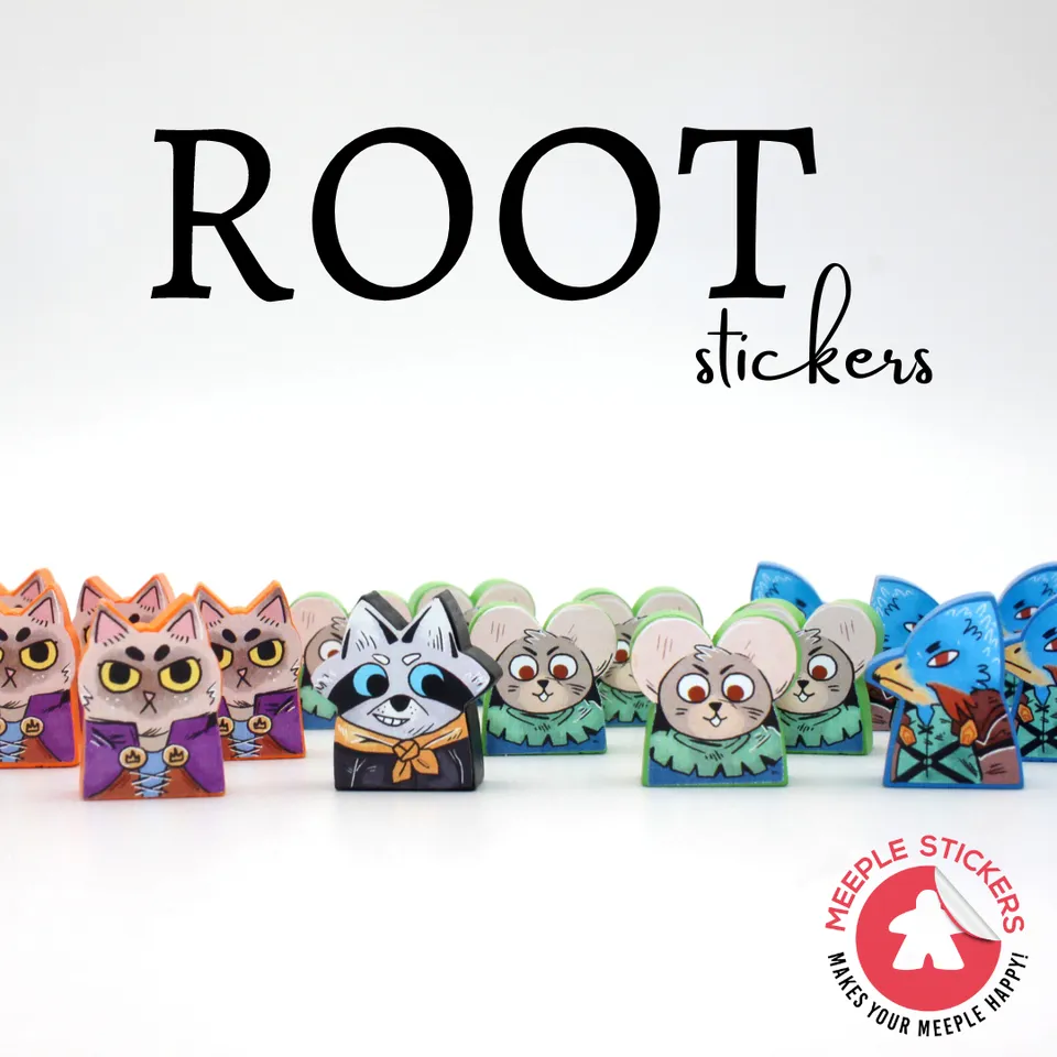 Meeple Sticker Stickers Root Sticker Set beidseitig