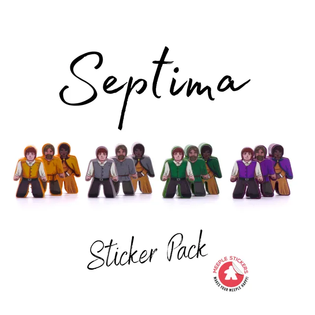Meeple Sticker Stickers Septima Sticker-Set doppelseitig
