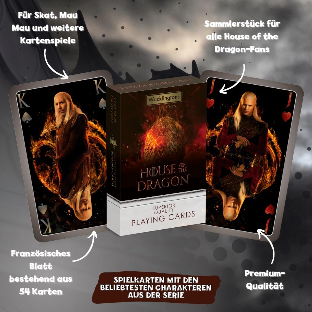 Winning Moves Number 1 House of the Dragon Spielkarten Deck