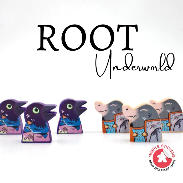Meeple Sticker Root Underworld Sticker Set Fraktionen