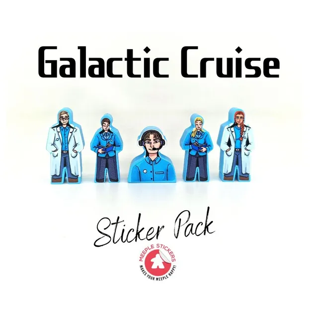 Meeple Stickers Galactic Cruise Sticker Set Aufkleber doppelseitig