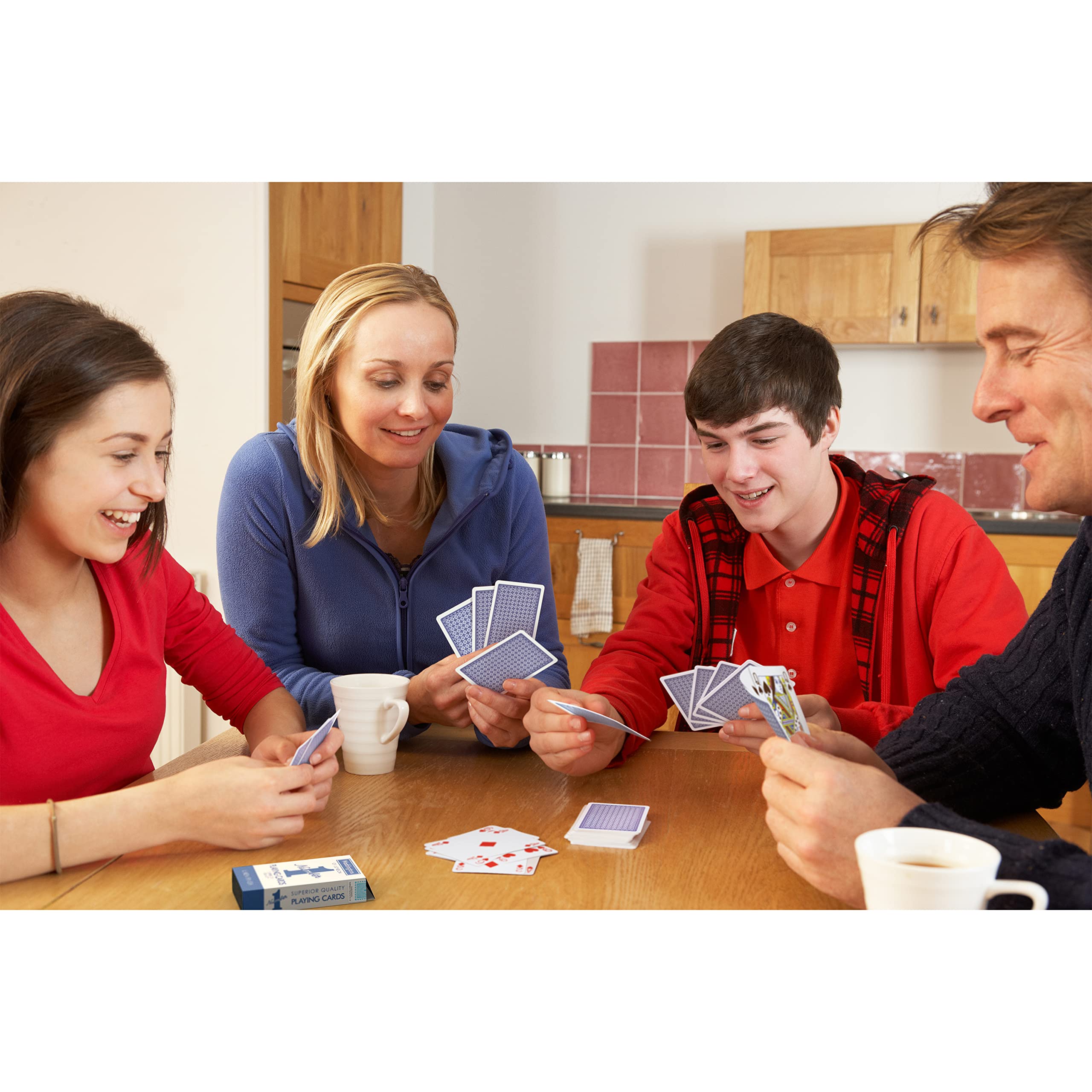 Winning Moves Number 1 Spielkarten Rot & Blau Doppelpack