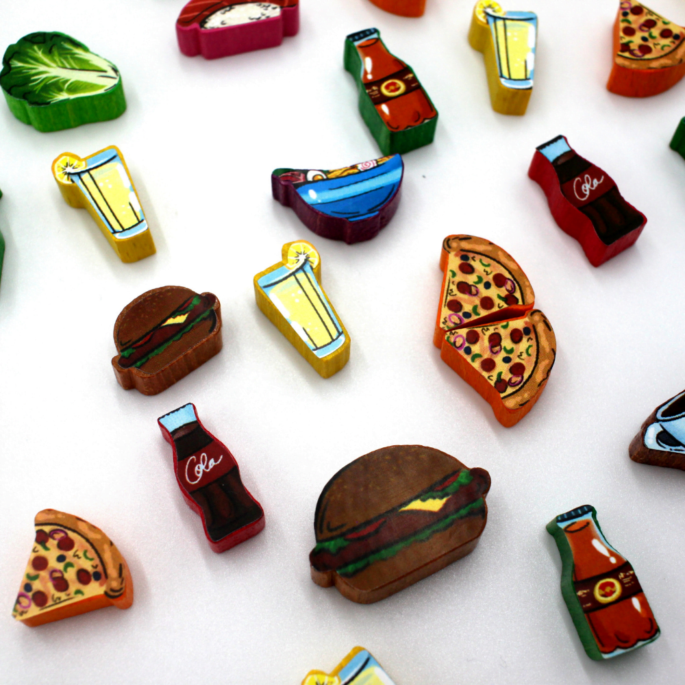Meeple Sticker Food Chain Magnate Sticker Set Aufkleber