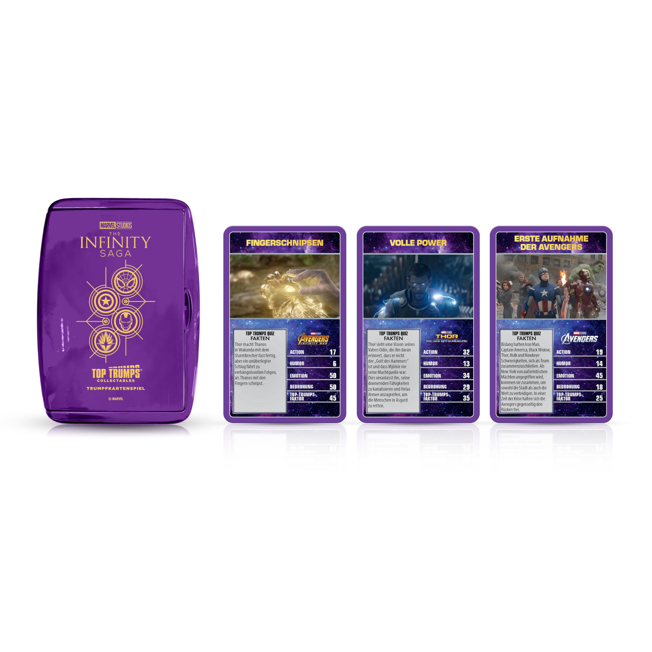 Winning Moves TOP TRUMPS Collectables Marvel Kartenspiel ab 12 Jahren