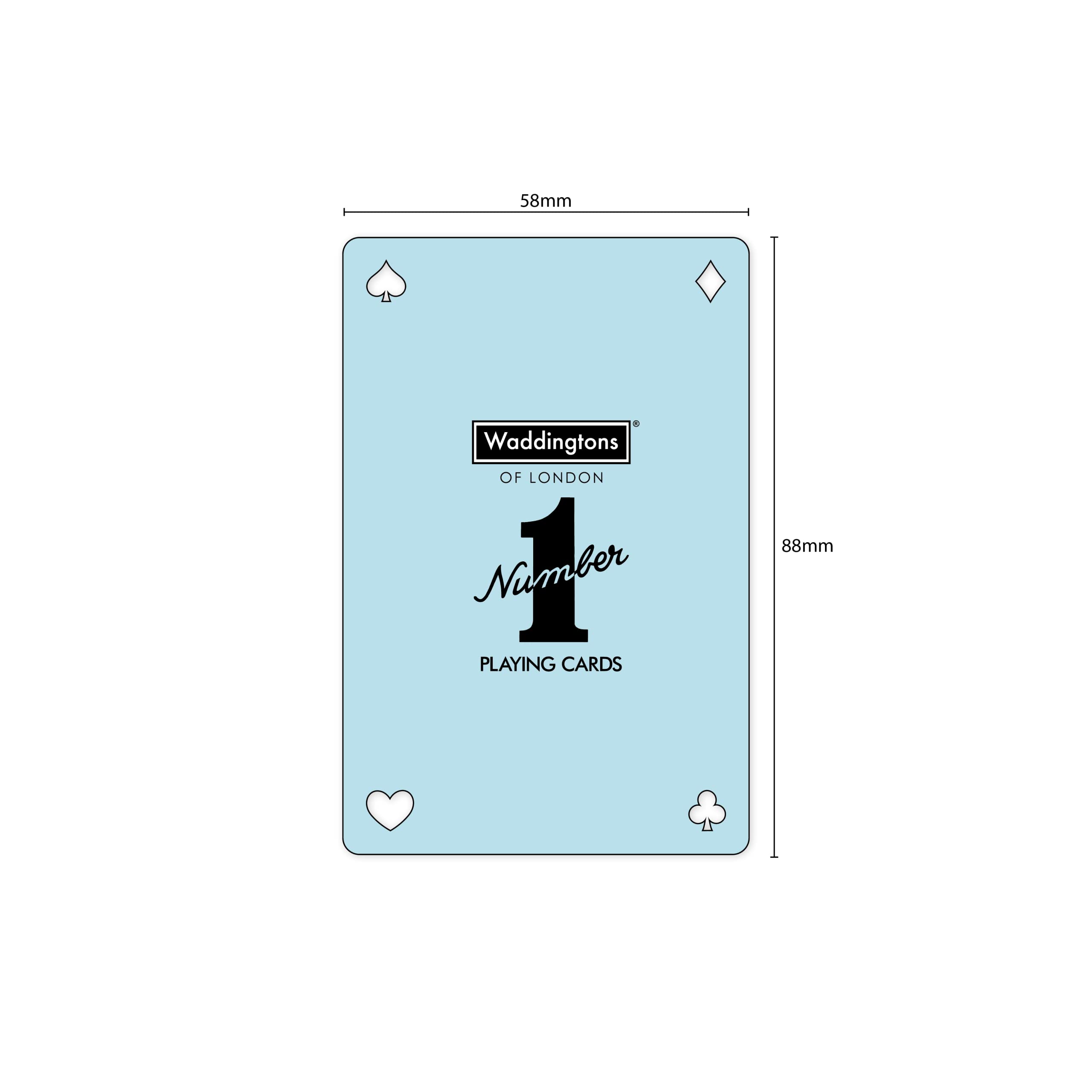 Winning Moves Number 1 Spielkarten Platinum Deck Platin 54 Karten