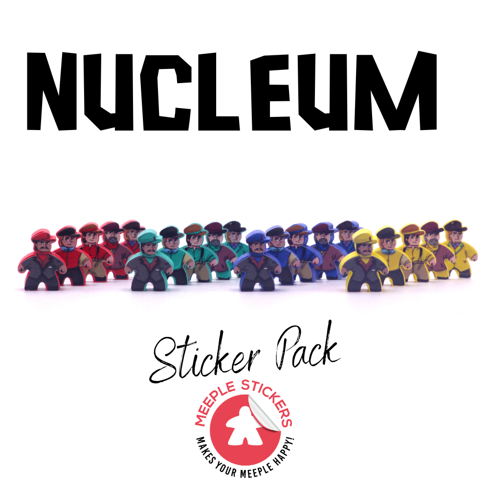Meeple Sticker Nucleum Sticker Set Aufkleber doppelseitig
