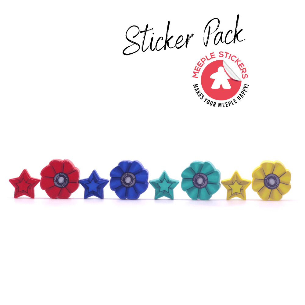 Meeple Sticker Nucleum Sticker Set Aufkleber doppelseitig