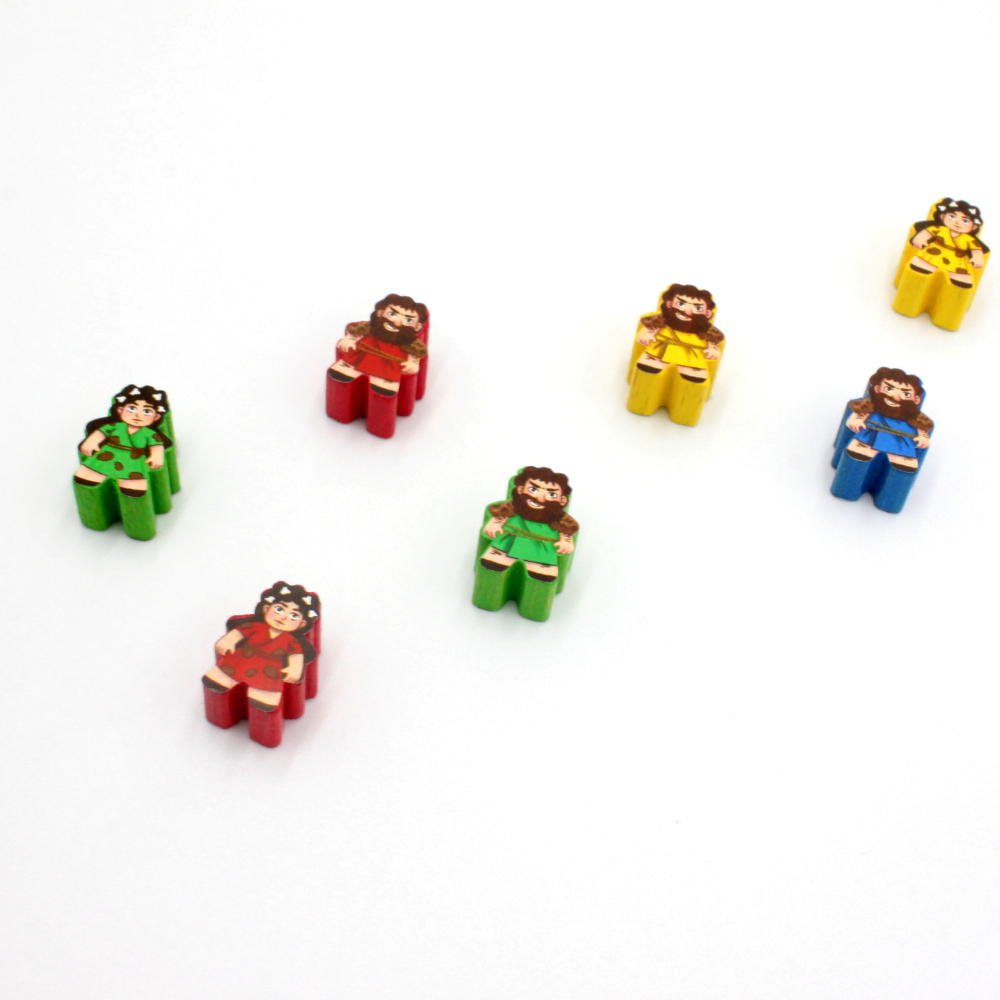 Meeple Sticker Stone Age Sticker Set Meeple doppelseitig