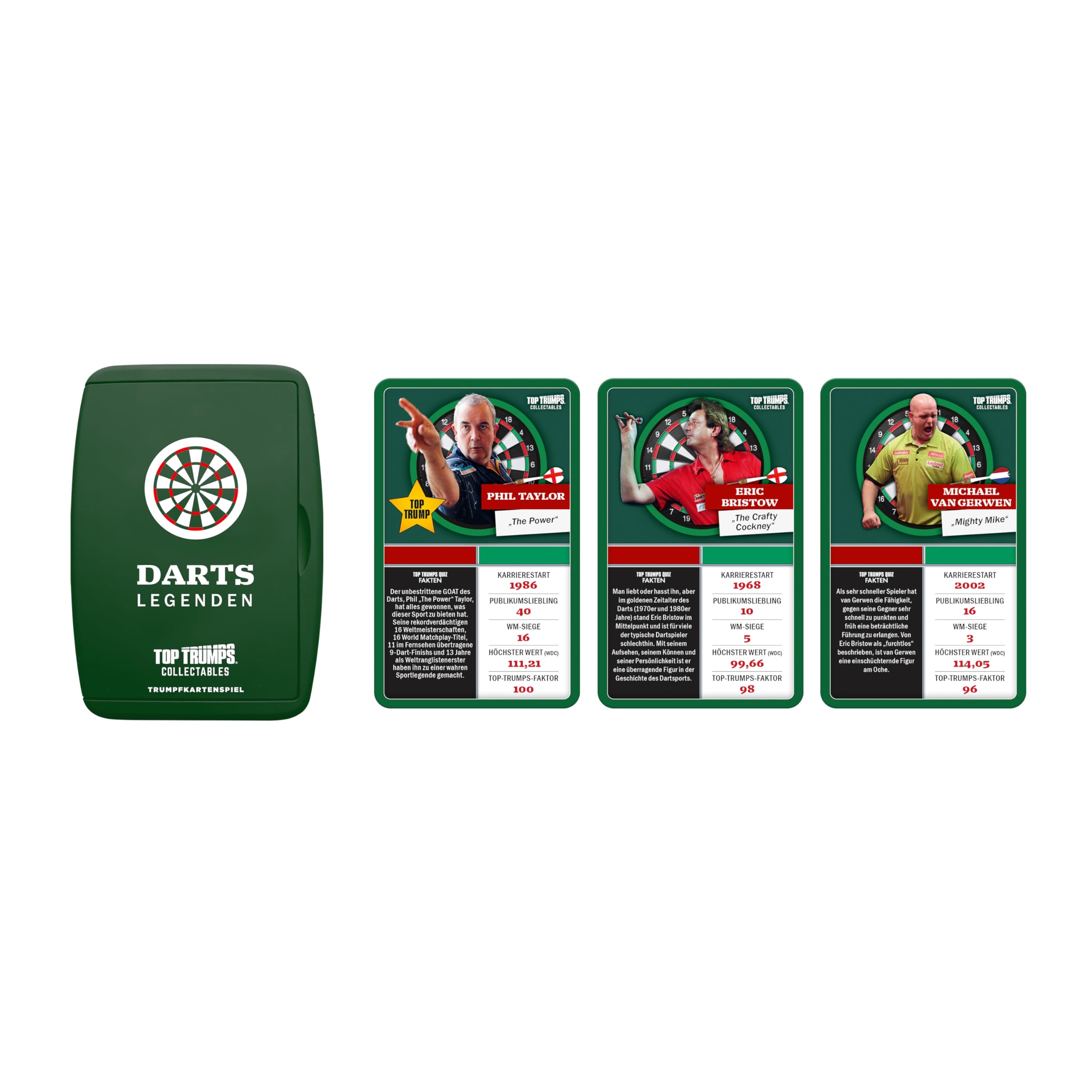 Top Trumps Collectables Darts Kartenspiel Stars Edition