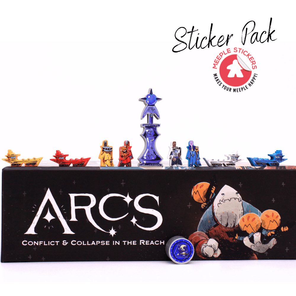 Meeple Sticker Arcs Sticker Set Agenten doppelseitig